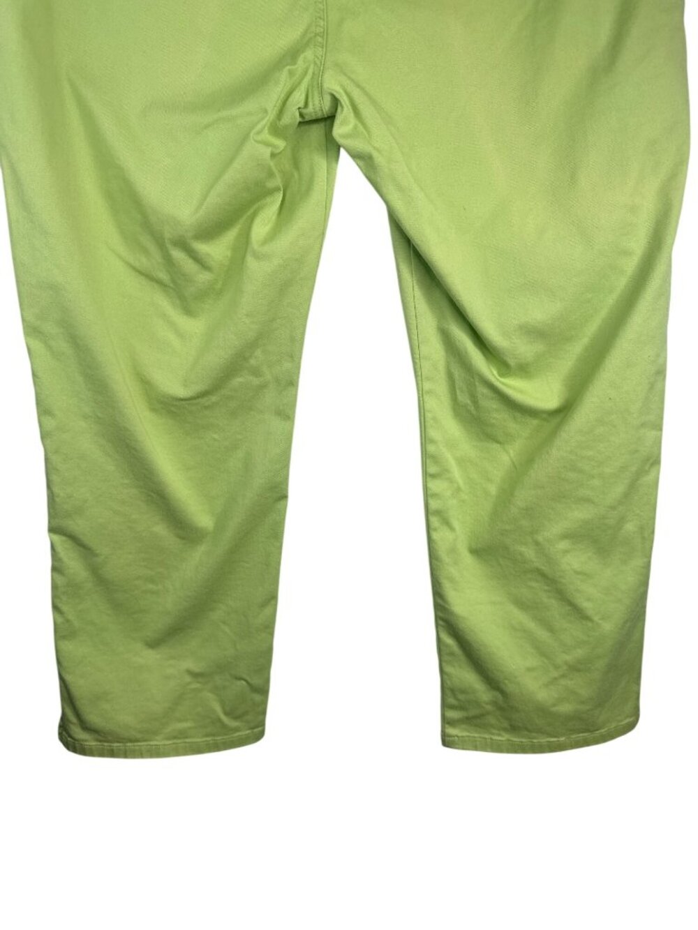 2/$30 Lauren Jeans Co. Ralph Lauren 14 Lime Green Stretch Cropped Pants - Picture 15 of 16